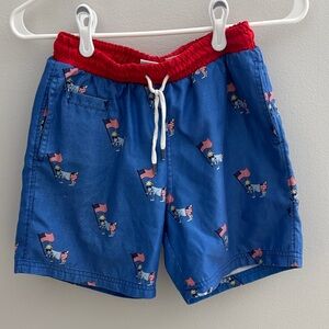 GOAT USA Patriotic Blue Swim Trunks Youth Large